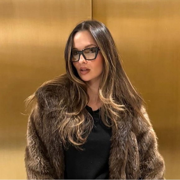 Saint Laurent SL 276 MICA Black/Light Brown (038) Sunglasses - Picture 3 of 15